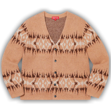 Buy Supreme Abstract Stripe Cardigan 'Light Brown
