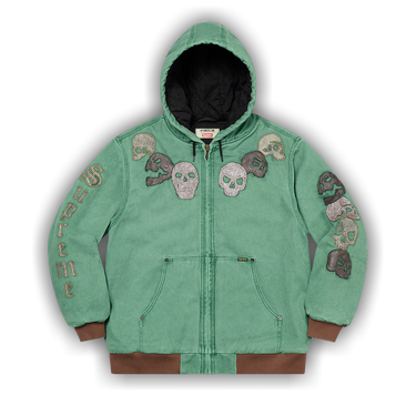 Buy Supreme x The Great China Wall Hooded Work Jacket 'Washed