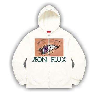 Buy Supreme Aeon Flux Zip Up Hooded Sweatshirt 'White' - SS22SW21