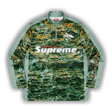 Buy Supreme Waves Zip Pullover 'Light Green' - SS22KN64 LIGHT