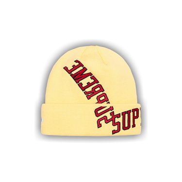 Buy Supreme x New Era Multi Arc Beanie 'Pale Yellow' - SS22BN8