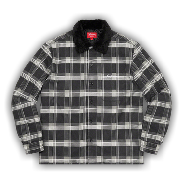 ジャケット・アウター supreme Faux Fur Collar Flannel Shirt Supreme Faux Fur Collar Flannel Shirt (FW21) - $148