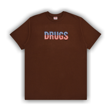 SUPREME 24AW Drugs Tee ブラウンMサイズ Buy Supreme Drugs Tee 'Brown' - FW24T35 BROWN | GOAT