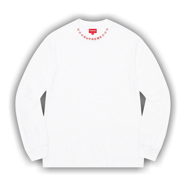 Buy Supreme Stars Collar Long-Sleeve Top 'White' - FW21KN81 WHITE
