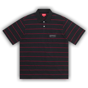 Buy Supreme x Thrasher Stripe Polo 'Black' - FW21KN87 BLACK | GOAT