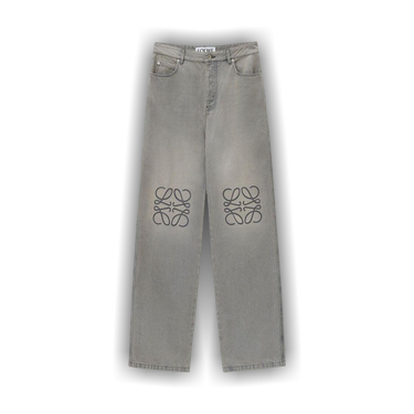 Buy Loewe Anagram Baggy Jeans 'Grey Melange' - H526Y11W57