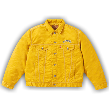Buy Supreme x Levi's Nylon Trucker Jacket 'Yellow' - FW19J7 YELLOW
