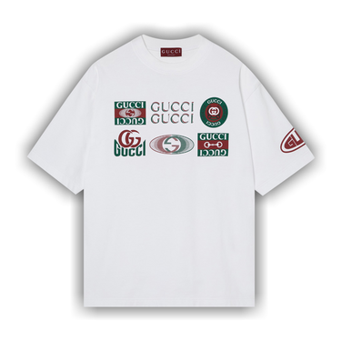 Joy-for-u様 Gucci Print Cotton Jersey T-shirt 'White' 784361-XJGQY-9074