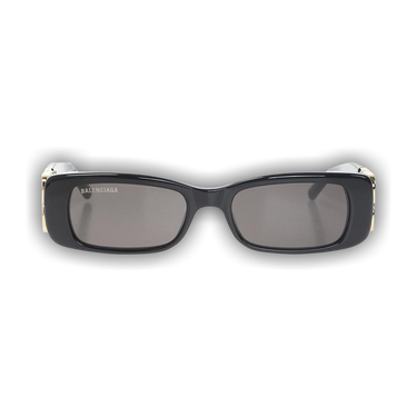 Buy Balenciaga Dynasty Rectangle Sunglasses 'Black' - 621643