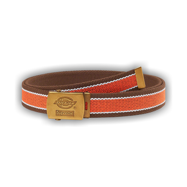 Buy Supreme x Dickies Stripe Webbing Belt 'Brown' - SS22A5