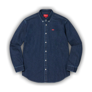 Buy Supreme Small Box Shirt 'Denim' - FW22S7 DENIM | GOAT