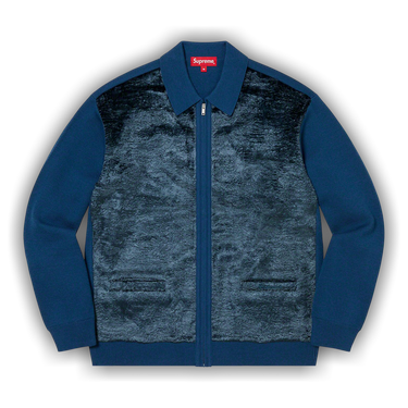 トップス Supreme Faux Fur Zip Up Cardigan Blue M Buy Supreme Faux Fur Zip Up Cardigan 'Blue' - FW22SK24 BLUE | GOAT