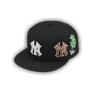 【あすつく】 Buy 'Black Era New Kanji Yankees York New x Supreme 帽子