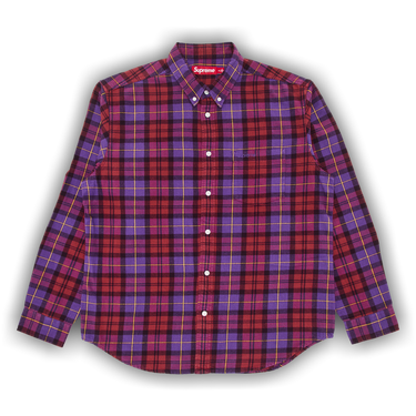 Size xl Supreme Plaid Flannel Shirt 'Purple'
