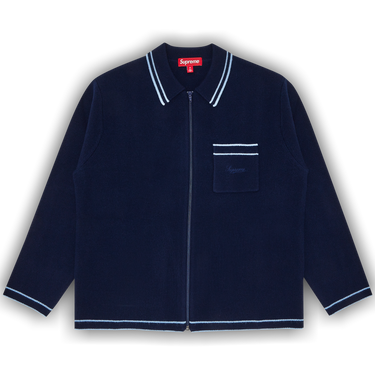 Supreme Zip Up Polo Sweater 『Ｍ』 Supreme Zip Up Polo Sweater (FW24) - $178
