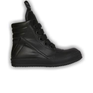 ◆RICK OWENS 最新作◆Jumbolaced Geobasket スニーカー◆ Rick Owens Black Jumbo Laced Geobasket Sneakers Rick Owens
