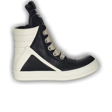 Size 10.0 Rick Owens Lido Jumbo Laced Geobasket High 'Black Milk'