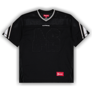Buy Supreme Jacquard Rib Football Jersey 'Black' - FW24KN6