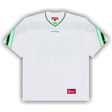 Buy Supreme Jacquard Rib Football Jersey 'White' - FW24KN6