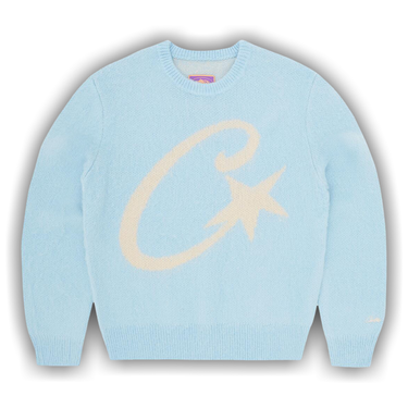 2024新入荷 Buy Corteiz Blue 'Baby Sweater Knit Mohair Star C CRTZ トップス