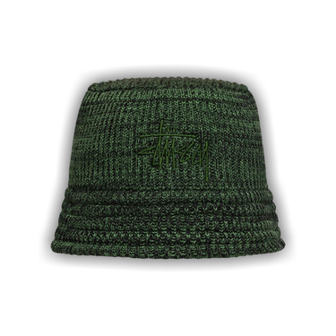 Buy Stussy Marl Knit Bucket Hat 'Green' - 1321218 GREE | GOAT