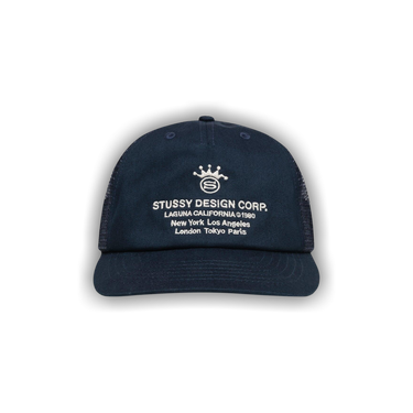 た*か様 STUSSY LOW PROFILE DESIGN TRUCKER C Buy Stussy Low Profile Design Corp Trucker Snapback 'Navy