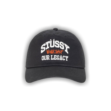 【Stussy x Our Legacy】Work Shop Trucker Cap Black☆ Stussy x Our Legacy Work Shop Low Profile Trucker Cap Black