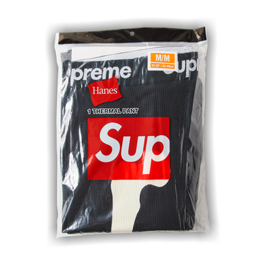 Buy Supreme x Hanes Bones Thermal Pant (1 Pack) 'Black' - FW24A76