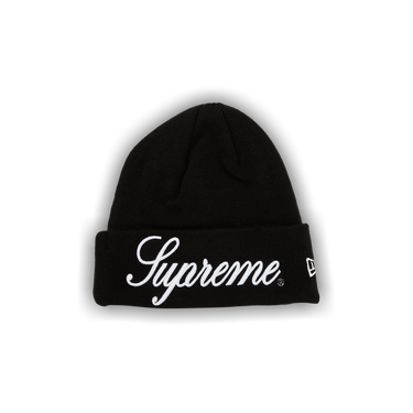 Buy Supreme New Era Script Beanie 'Black' - FW24BN66 BLACK | GOAT
