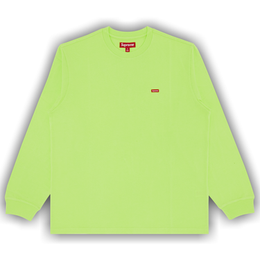 Buy Supreme Small Box Long-Sleeve Tee 'Bright Green' - FW24KN34