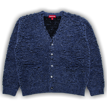 Buy Supreme Textured Knotted Cardigan 'Blue' - FW24SK37 BLUE | GOAT