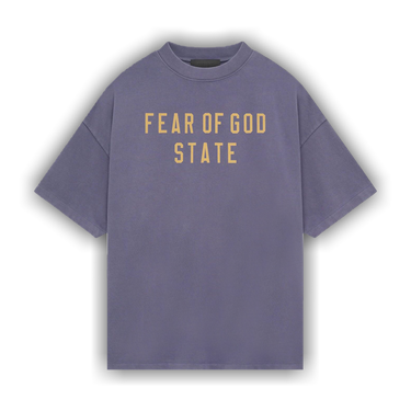 Buy Fear of God Essentials Heavy Crewneck Tee 'Lavender