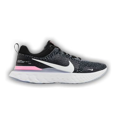 Buy React Infinity Run Flyknit 3 Black Football Grey Pink DZ3014 001 GOAT