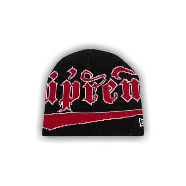 値下げ★supreme25ss NewEra®BlackletterBeanie Supreme New Era Blackletter Beanie (SS25) - $40