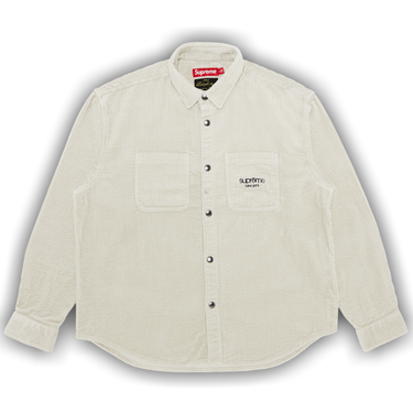 Buy Supreme Wide Wale Corduroy Snap Shirt 'Stone' - FW24S41 STONE | GOAT