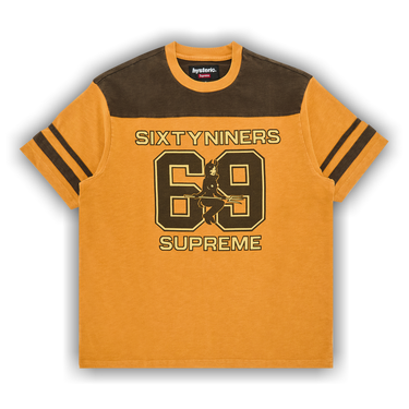 Size xl Supreme x HYSTERIC GLAMOUR 69 Football Top 'Light Orange'