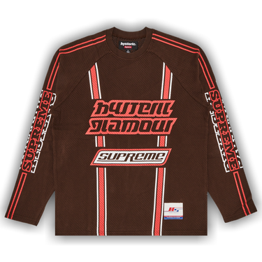 Buy Supreme x HYSTERIC GLAMOUR Mesh Long-Sleeve Top 'Brown