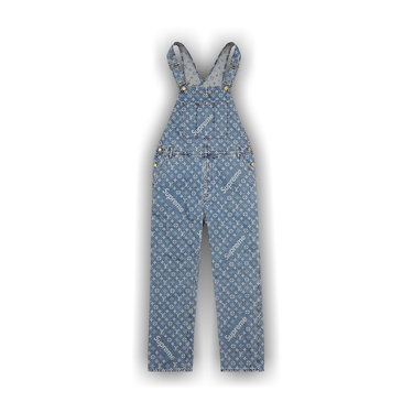 Buy Louis Vuitton x Supreme Jacquard Denim Overalls 'Blue