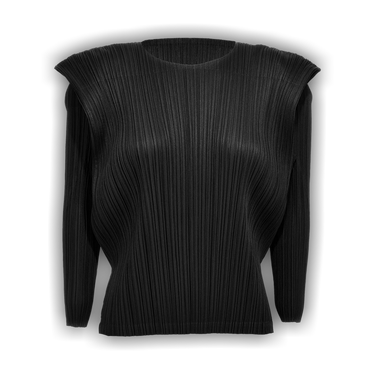 トップス PLEATS PLEASE deformation shirt BLK PLEATS PLEASE deformation shirt BLK