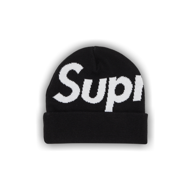 24FW Supreme Big Logo Beanie Black 黒 📍Instock ( พร้อมส่ง 🇹🇭 ) Supreme Big Logo Beanie FW24
