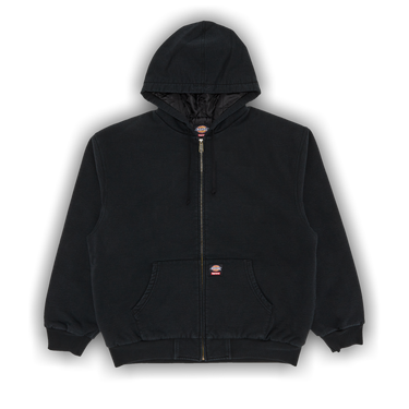 Supreme × Dickies Quilted Lined Zip Up Hooded Sweatshirt Supreme Dickies Quilted Lined Zip Up Hooded Sweatshirt Brown