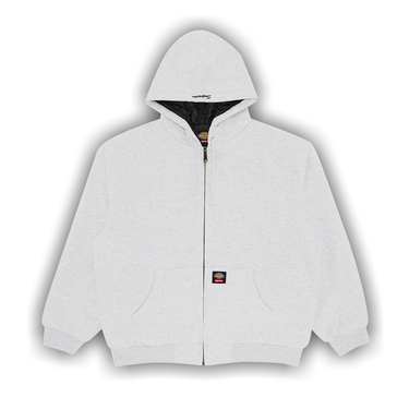 Buy Supreme x Dickies Quilted Lined Zip Up Hooded Sweatshirt 'Ash