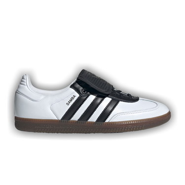 adidas gazelle silver green womens Adidas Women's Samba Long Tongue Shoes (Cloud White/Core Black/Gold Me –  August main image 0