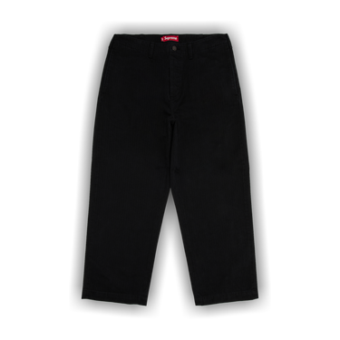 Buy Supreme Washed Herringbone Chino Pant 'Black' - FW24P25 BLACK