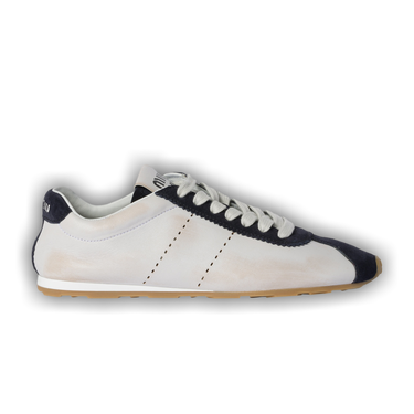 Buy Miu Miu Wmns Plume Suede Sneaker 'White Blue' - 5E114E