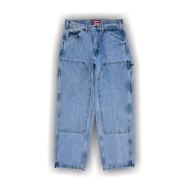 Supreme HYSTERIC GLAMOUR Snake Double Knee Denim Painter Pant Blue Men's -  SS21 - US