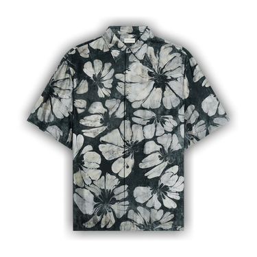 (美品)(M)DRIES VAN NOTEN フラワープリント ポロシャツ 美品)(M)DRIES VAN NOTEN フラワープリント ポロシャツ DRIES VAN