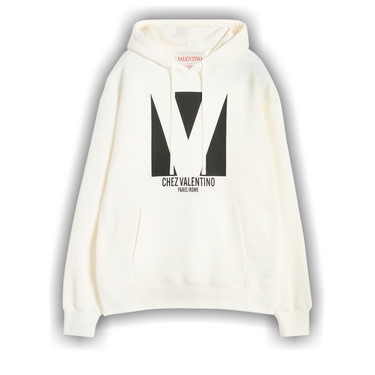 Buy Valentino Chez Valentino Drawstring Hoodie 'White