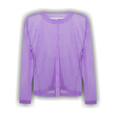 Buy Pleats Please Issey Miyake Tatami April Cardigan 'Light Purple