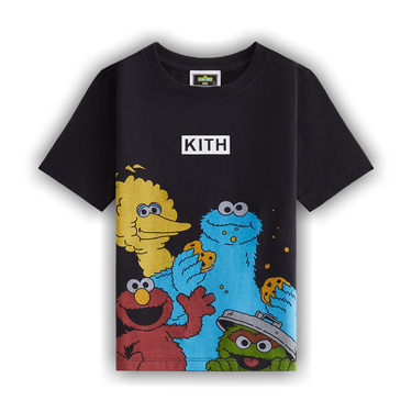Buy Kith Kids x Sesame Street Family Tee 'Black' - KHK030774